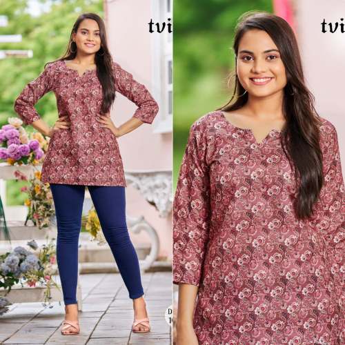Cotton Printed Short Kurti For women