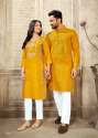Couple Combo Cotton Kurta Set thumb 1