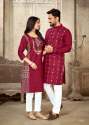 Couple Combo Cotton Kurta Set thumb 2