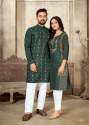 Couple Combo Cotton Kurta Set thumb 3