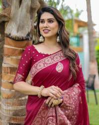 Fancy Designer Dola Silk Jari Sarees