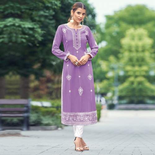 Fancy Rayon Viscose Kurti Pant Set