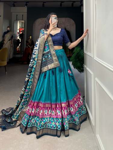 Fancy Tussar Silk Festive Wear Chaniya Choli at Rs.1550 Piece in surat offer by Hari Ichchha Creation