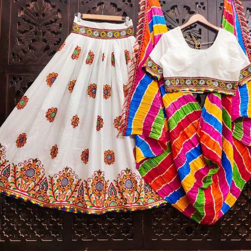 New Arrival Ready Made Mirror And Embroidery Work Chaniya Choli 