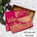New Collection Dola Silk Jacquard Work Saree thumb 6