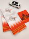 New Collection Plain Linen Jai Shree Ram Printed Saree thumb 4
