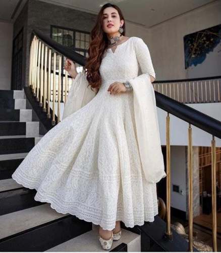 New Collection Shifli Work Anarakali Dupatta Set 