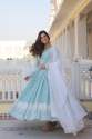 new-collection-sky-blue-faux-georgette-gown-with-d