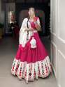 Pink color Designer Pure Cotton Original Mirror Work Lehenga Choli thumb 1