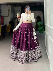 Pure Cotton Lucknowi Ready Made Lehenga Choli
