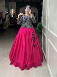 Ready Made Cotton Crop Top Lehenga At Wholesale Rate