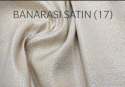 White Dyeable Banarasi Satin Fabric 