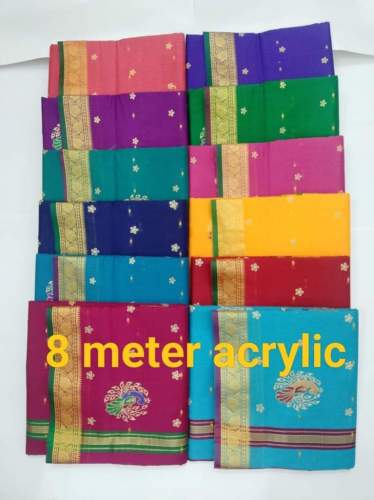 9 wari cotton saree by Prashant Textiles