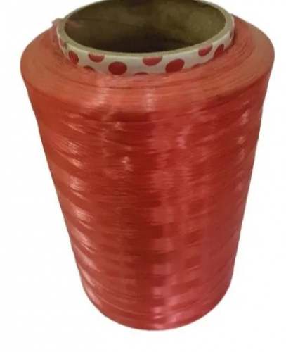 Flat Red Polypropylene Multifilament Yarn