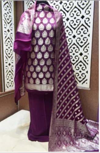 Unstitched Pure Designer Chiffon Suits