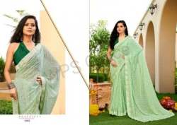 Ridham Fashion Party Wear Georgette Printed Designer Saree