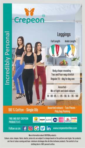 Crepeon Leggings Ankle Length by Crepeon Textiles LLP