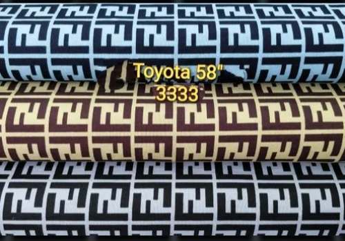 Toyota Multi color Cotton Fabric 