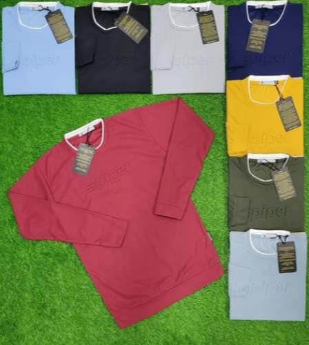 Round Neck Long Sleeve Mens Tees 