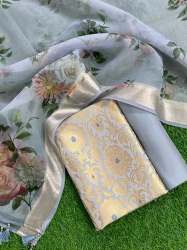 Banarasi broked katan suit