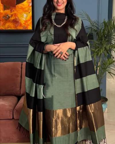Banarasi cotton silk