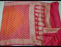 Banarsai Handloom Pure chiffon Khaddi Georgette saree thumb 1