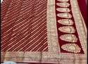 Banarsai Handloom Pure chiffon Khaddi Georgette saree thumb 11