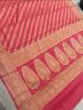 Banarsai Handloom Pure chiffon Khaddi Georgette saree thumb 13