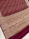 Banarsai Handloom Pure chiffon Khaddi Georgette saree thumb 5