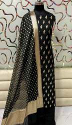 Party Wear Unstitched Banarasi Dress Material 