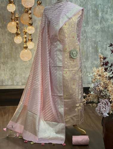 Stylish Banarasi Katan Silk Broket Suit Material