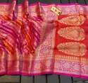 Wedding wear Banarasi Khaddi Georgette Saree thumb 14