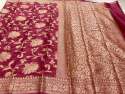Wedding wear Banarasi Khaddi Georgette Saree thumb 6