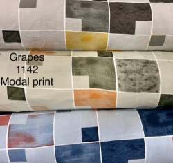 100% Cotton Printed Heavy Modal Men Shirting Fabric