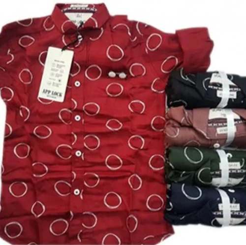 Kids Boy Collar Neck Cotton Shirts