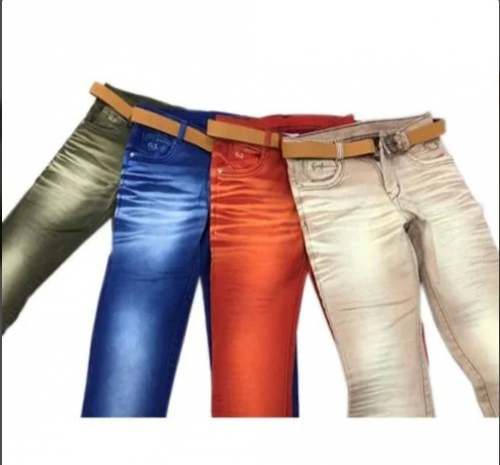 Kids Casual Wear Plain Denim Jeans 