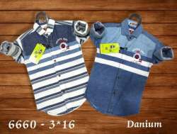 Regular Wear Denim Shirts For kids Boy