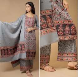 Beautiful Grey Woolen Suit by Wibrant Winter