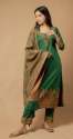 Gorgeous Green Kashmiri Woolen Suit 
