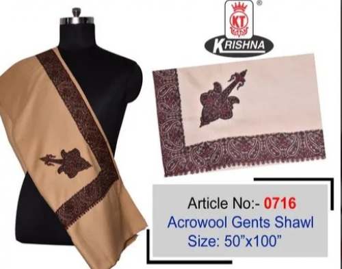 Mens Casual Cashmillon Shawl/ Lohi  by Suhail And Company