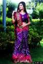 Ladies Fancy Art Silk Bandhani Saree   thumb 2