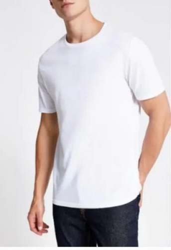 Mens White Bio Wash T Shirts