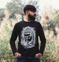 Mens Black Buddha Printed T-Shirt