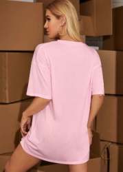Unisex Oversized Pink T Shirt