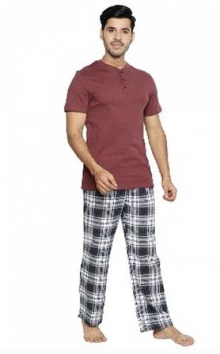 Cotton Mens Pajama Set by Sree Veila Knit Fab