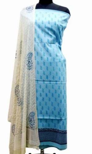 Elegant Block Print Cotton Dress Material  by Shikhas Fab
