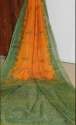 Hand Made Georgette Print Saree  thumb 2