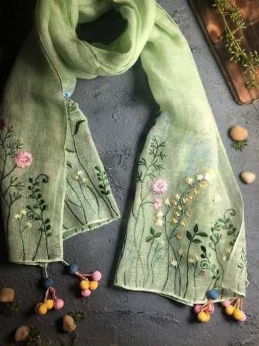 Embroidered Scarves