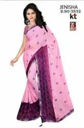 Ladies Casual wear Chiffon Reniyal Saree 