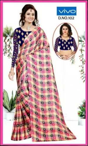 Women Casual Wear Pure Chiffon Saree by Rotomac Silk Mills